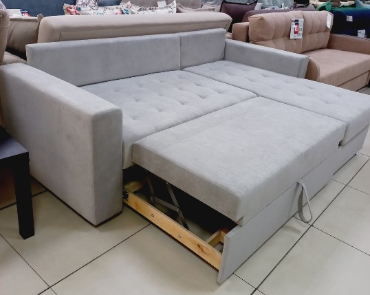 Диван Афина с мягкими подлокотниками (Ткань Bingo grey/Ultra Smoke )