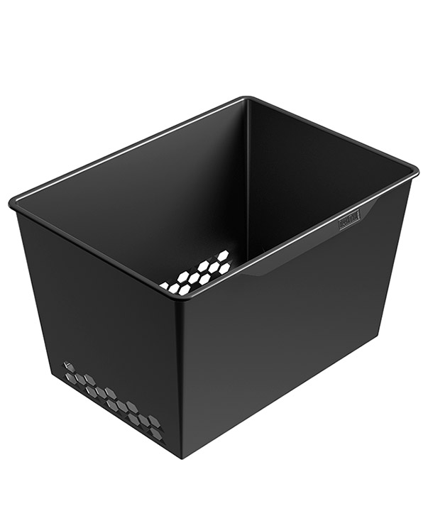 Корзина пластиковая ПРАКТИК Home GBP 60х30, графит