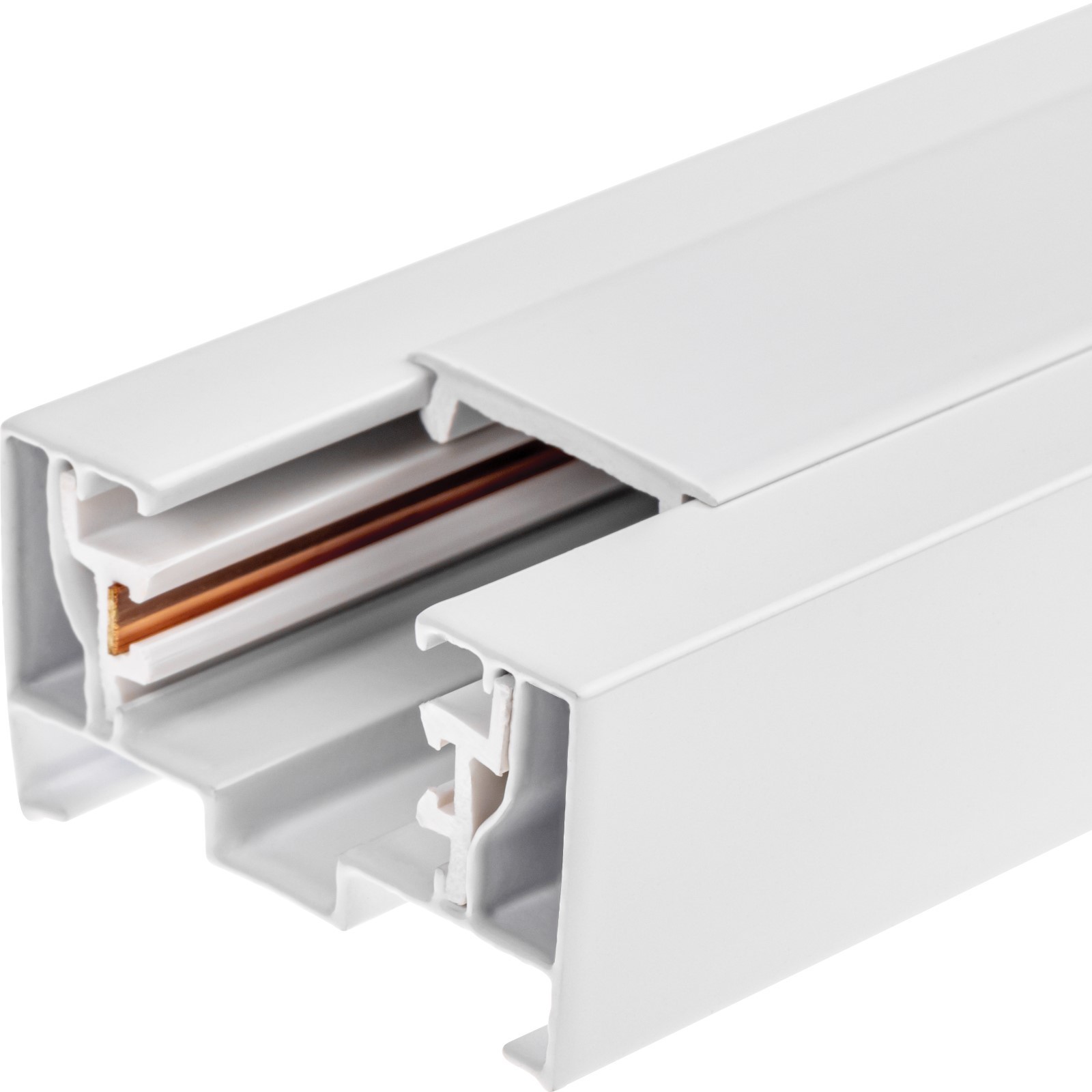 Шинопровод трек однофаз ARTLINE 2м алюм/медь с держат с пластиков планкой бел 59784 5 Ritter