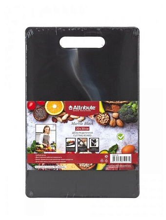 Доска раздел. MARBLE Black 20х30см