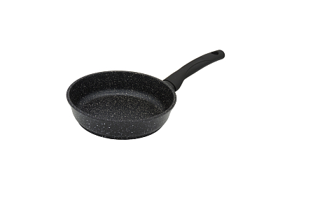 Сковорода VICTORIA АЛА 200 "ГРАНИТ", черн. с бел.крапинками