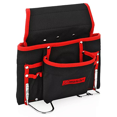 Подсумок поясной, 8 карманов, держатель для молотка, для клещей // MATRIX (40)