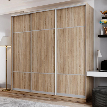 FIX Шкаф-купе 3-х дверный (24.8.11.8) (дуб сонома)
