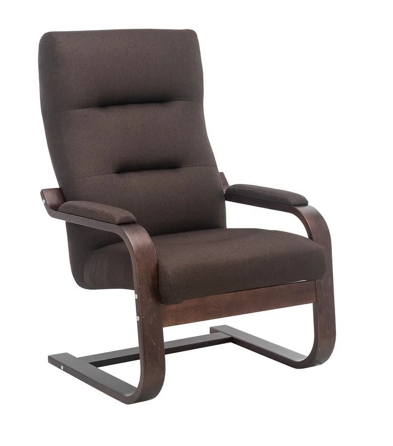 Кресло Leset Оскар (Орех текстура, ткань Malmo 28)																							