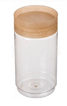 Банка д/сыпучих продуктов "Palermo" 1,0л Бесцветный флэк (12) 221116101/02