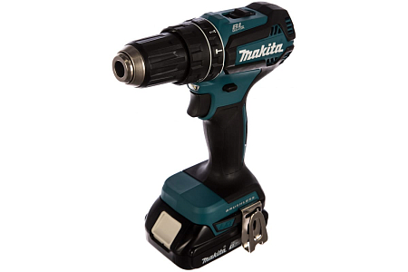 Дрель акк. Makita 18В, 2х1.5Ач, 50Нм, Li-Ion, 2 акк., з/у, бита+/-, кейс