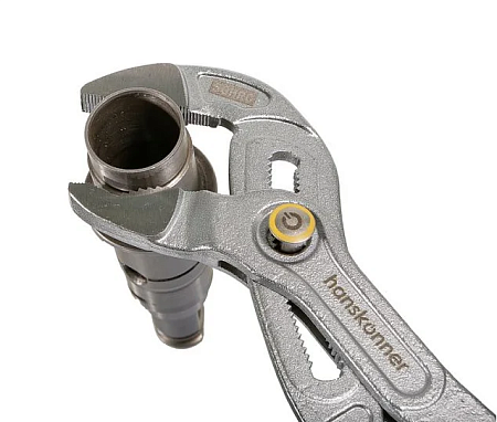 Клещи переставные 250мм,CrV,кнопочный шарнир, раскр. губ. 50мм(>43%), hanskonner