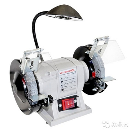 Электроточило Интерскол Т-125/120 (120Вт, 2950об/мин, 125х16х12,7мм, с подсветкой)