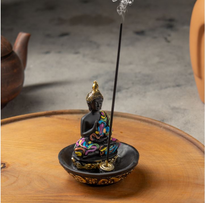 Подставка для благовоний "Будда", цветной													
