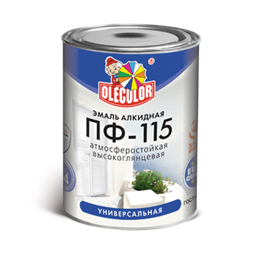 Эмаль ПФ-115 Вишневый 0,8кг Olecolor Глянц.(14) купить в интернет магазине Вегос-М в Ангарске