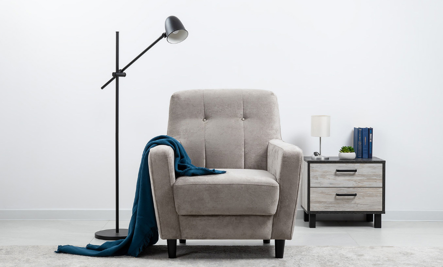 Арно Кресло для отдыха (Арт. ТК 563 Лаки 02 (серый жемчуг), Лаки 02 (серый жемчуг))