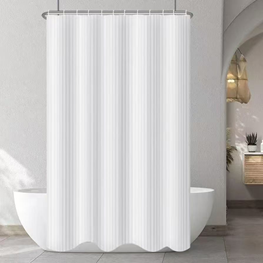 Штора из полиэстера белая 180*180см Бьянка