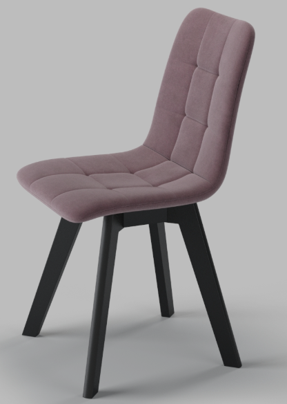 Стул Х4 чёрный/пыльная роза