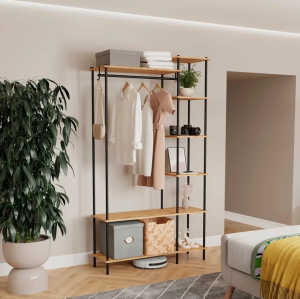 Гардеробная система 47 "НеШкаф" (Системы открытого хранения) (Черный)