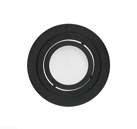 Встраиваемый cветильник WOLTA WDL-GU5.3/02BL-R IP20 под лампу GU5.3 круглый Чёрный ALTO D92x25 (100)