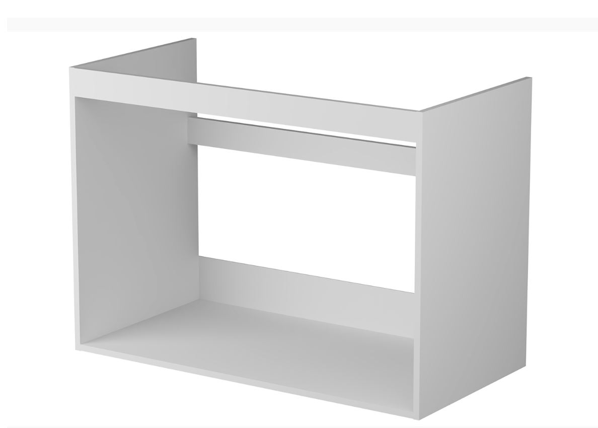 Каркас шкафа напольного/ 90*72 Угловой под мойку/ Белый/ МК																															