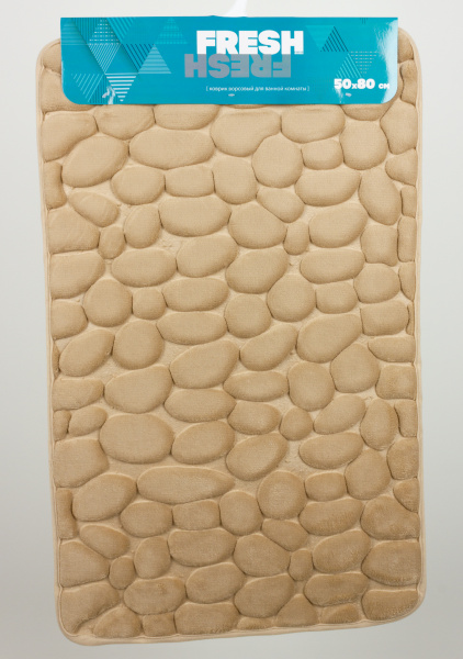 Коврик в/к 50/80 Fresh Камешки беж.