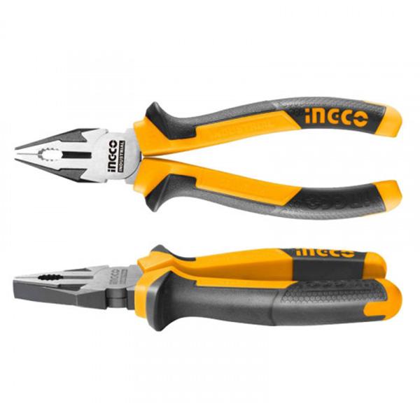 Плоскогубцы 180мм INGCO двухкомпонентные ручки усиленные(20) HCP28188