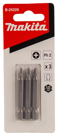 Насадка  PH2* 50 мм, E-form(MZ), 3 шт. Makita B-25220