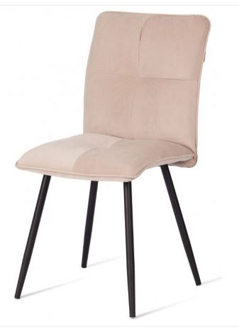 Стул обеденный Sweet [велюр, 46х55х88, молочный/черный, (Porsche 2)]