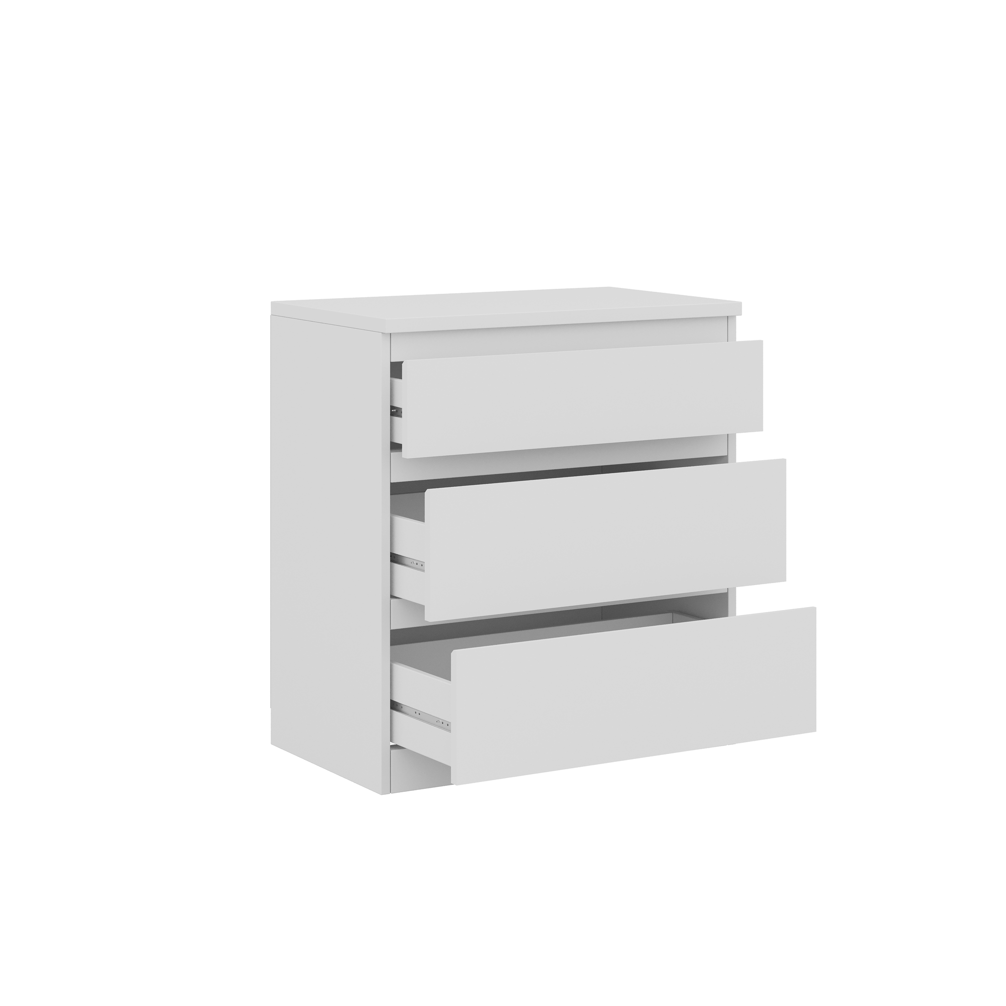 Комод КАСТОР 3 ящика, белый