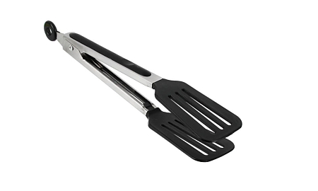 Щипцы-лопатка кухонные нейлон, нерж.сталь, 25см