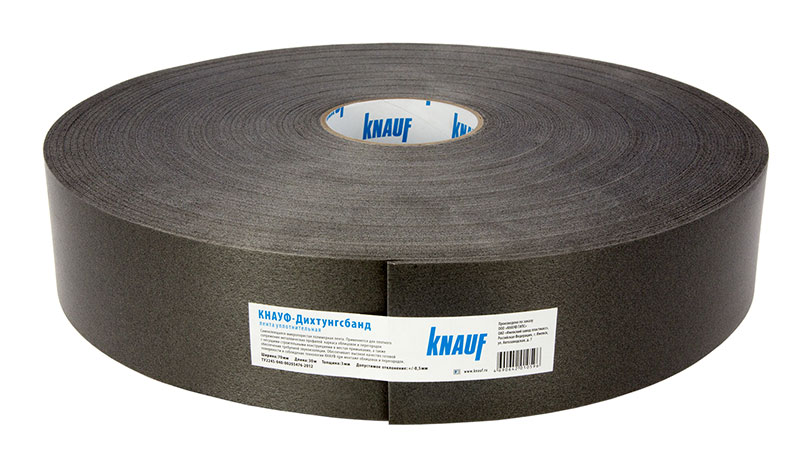 Лента уплотнительная для профилей Дихтунгсбанд 0,07х30м КНАУФ(12)