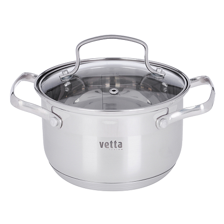 Берн Кастрюля 16х10см. 1,9л. со стекл. крышкой, индукция, , шт