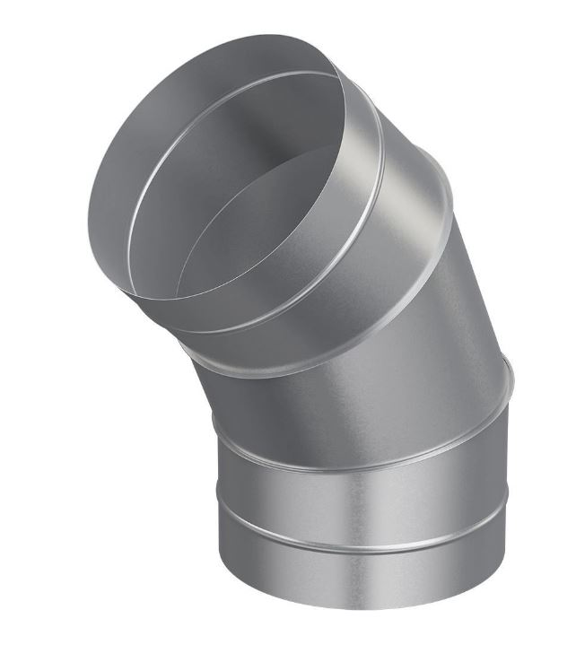 Отвод OTG D160 45° оцинк.сталь ERA PRO (14)