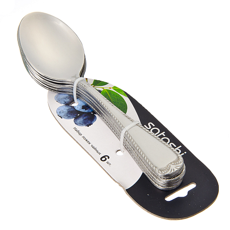 Ложка чайная 6 пр. на блистере SATOSHI Эвора