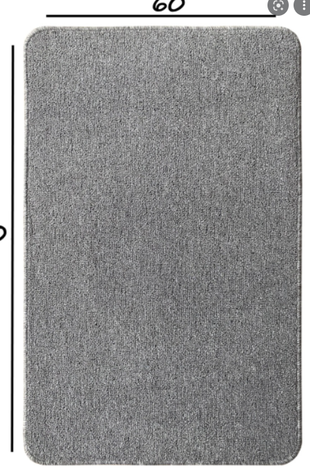 Коврик из п/п ECO LIGHT LATEX 50x80(2)серый Турция 522