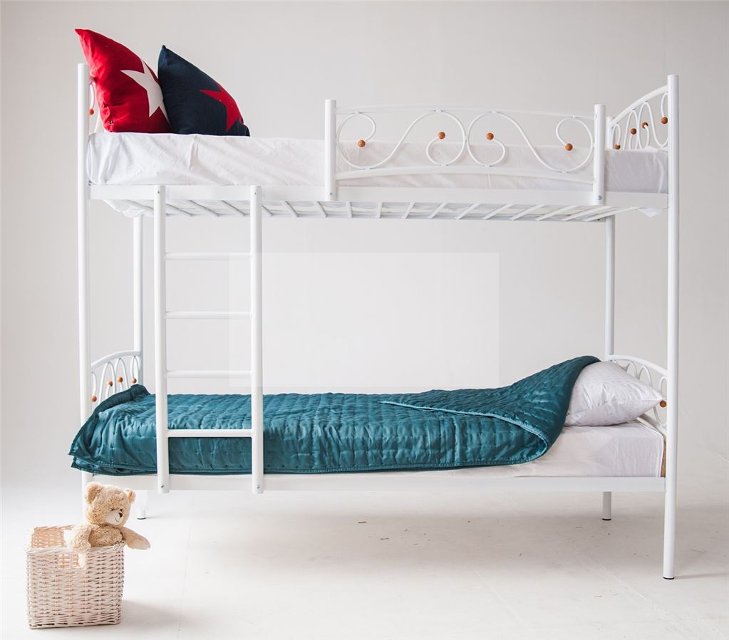 Кровать Двухьярусная Валерия-DD (90*200) Белый