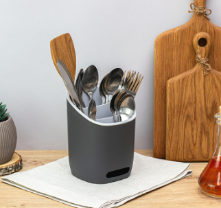 Сушилка д/столовых приборов "Изли" Графитовый (9) М1159