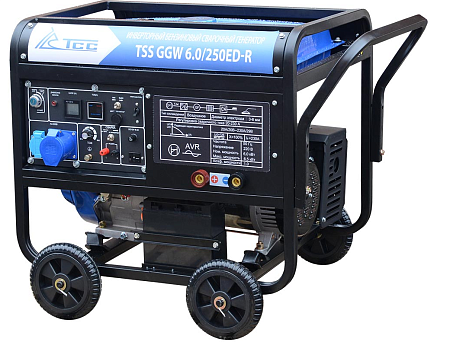 Инверторный бензиновый сварочный генератор TSS GGW 6.0/250ED-R