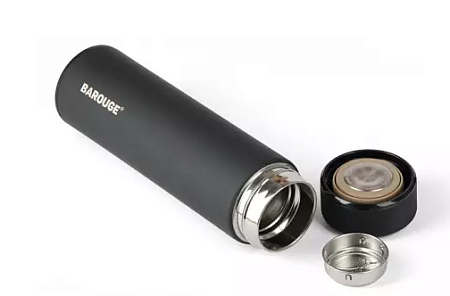 ТЕРМОБУТЫЛКА ДЛЯ ПРОГУЛОК И ПУТЕШЕСТВИЙ (450МЛ) ЧЕРНЫЙ /50