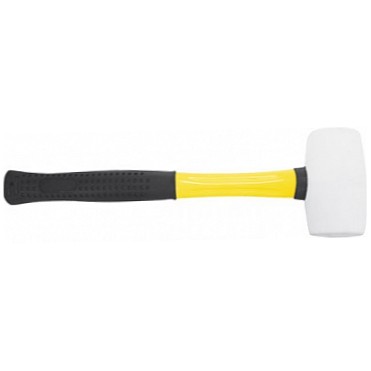 Киянка резиновая белая D50 340 гр фиброглассовая ручка (10)