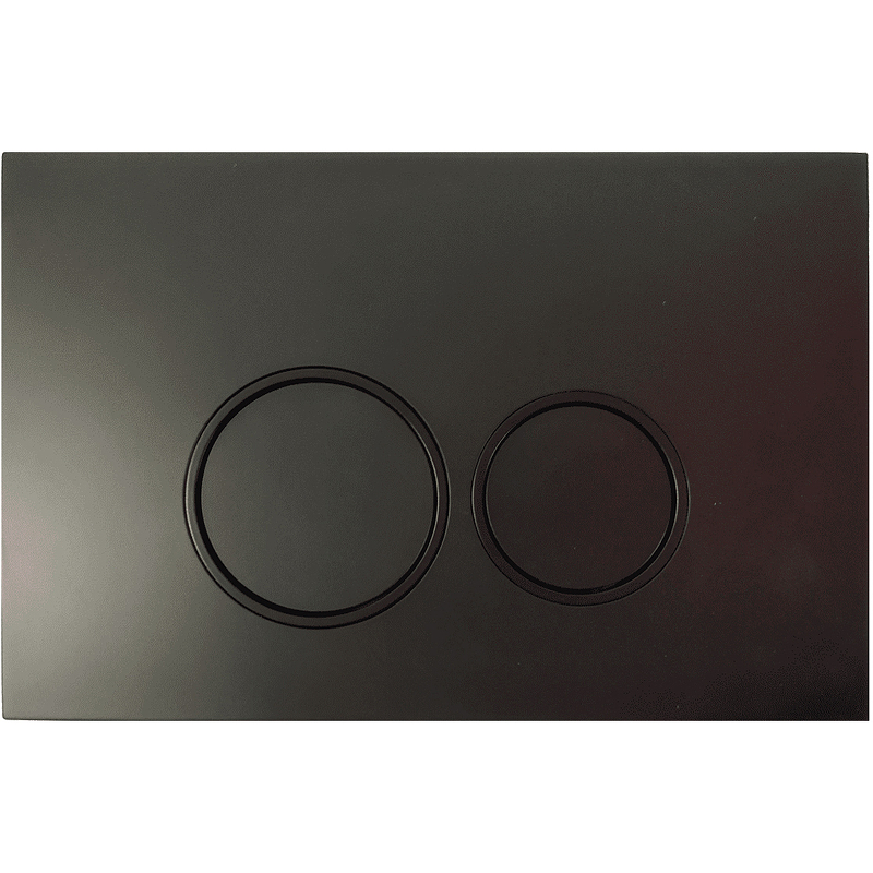 Смывная клавиша AQUANIKA BASIC 01.02.78 (два режима слива, механическое, черный/кольца черный)