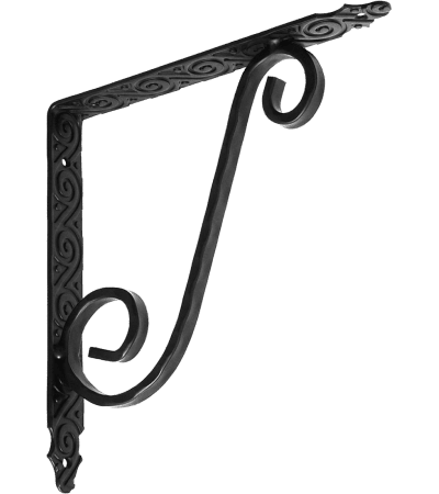 Кронштейн кованый Домарт 225х225 мод.2 серия ЯРОСЛАВЛЬ, черный (10)