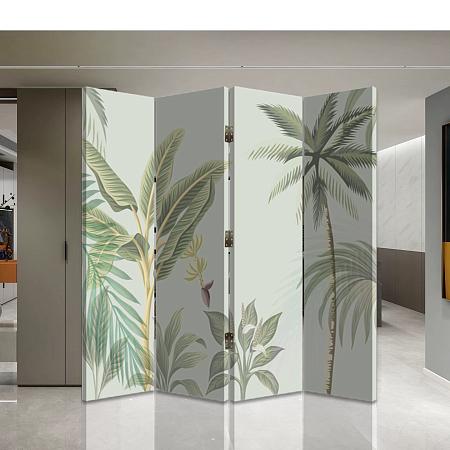 Ширма 4 створки Сиам 1,8*1,6м на колесах двусторонняя