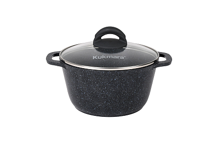 Кастрюля 2,5л Granit ст/кр а/п black (3) кгч25а