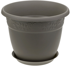 Кашпо "Рябина" D400мм 22,0л с/п Французcкий серый (5) М3060