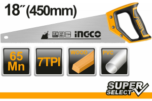 Ножовка по дереву 450 мм INGCO HHAS15450 (10)