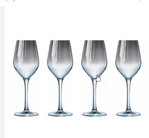 Набор бокалов для вина СЕЛЕСТ СЕРЕБРЯНАЯ ДЫМКА 4шт 350мл