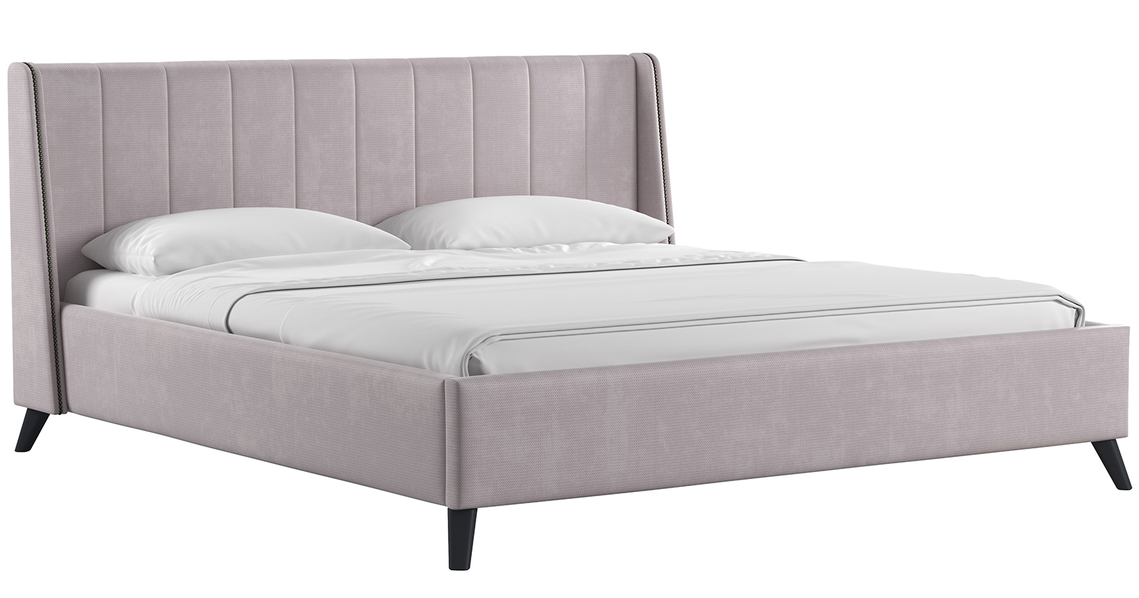 Кровать двойная Мелисса 180  С Тори 45 велюр* (ява), Тори 45 велюр* (ява)(основание+дно+механизм)