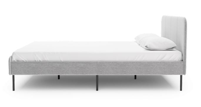 Кровать ЭЛИСА 200х160 тк. Vissle Серый (grey)	