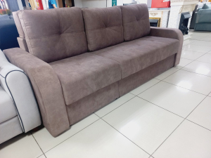 Диван Магнат 10 HS 3530 (2-х местн., полукресло,мягких подлокотника) (Ткань: о.Beverly choco)