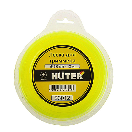 Леска для триммера S3012, диаметр 3,0 мм, длина 12 м(звезда)