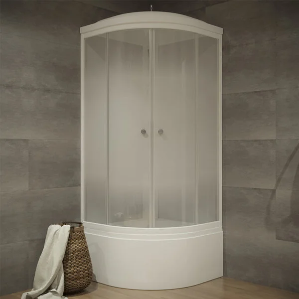 Душевая кабина Лайт (90*90) Б" высокий поддон, Градиент, белый(_1_)