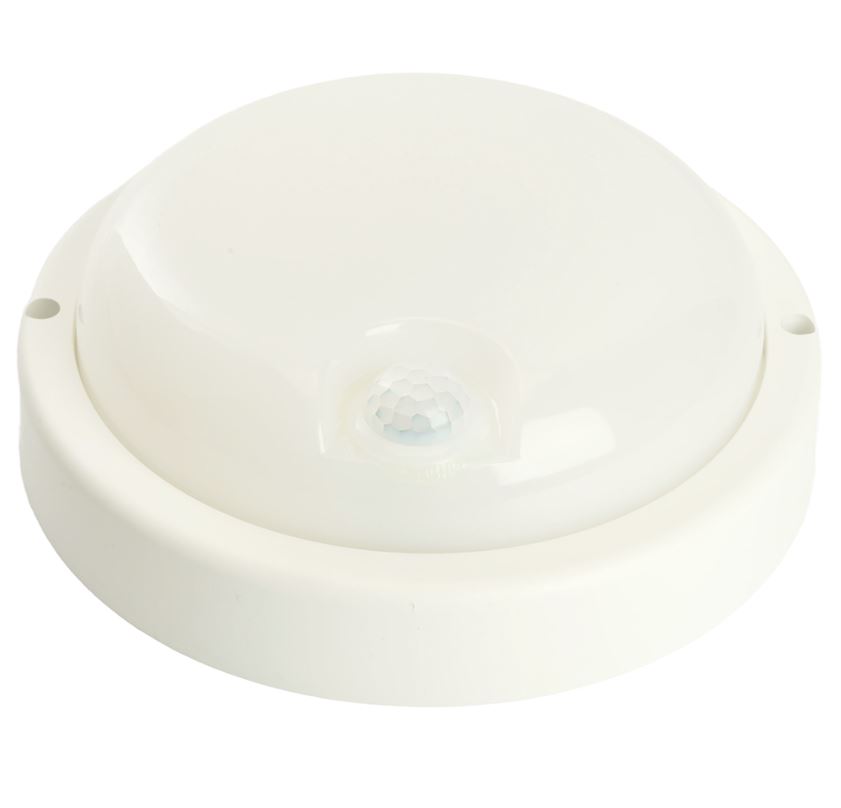 Светильник светодиодный пылевлагозащищённый c ИК-датчиком , 18W, 1440Lm, 4000K, в пластиковом корпусе, IP65, AL3006