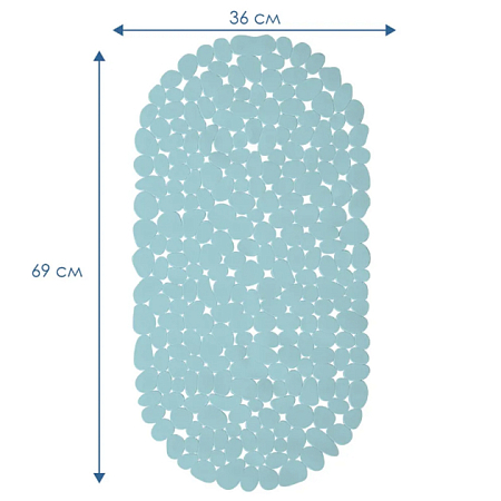 Коврик для ванны "Морская галька" 36х69 см Балийский берег